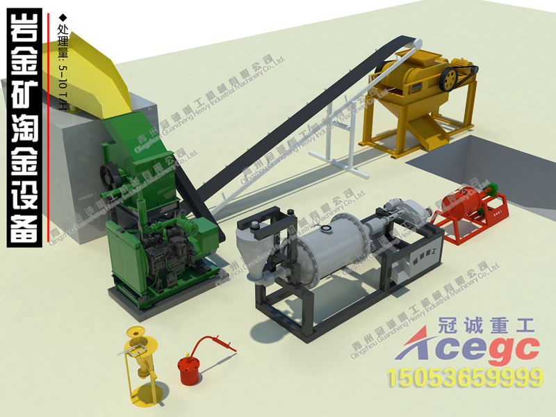 巖金礦混汞選金設(shè)備生產(chǎn)線